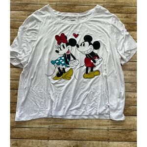 Posh Peanut Disney Mickey Loves Minnie Women’s Scoop Tee XL